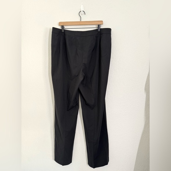 Lafayette 148 Menswear Virgin Wool Blend High Rise Pants in Black Size 16W NEW - Picture 5 of 8